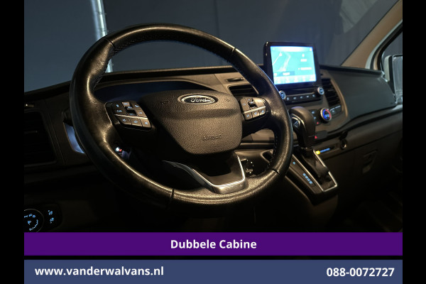 Ford Transit Custom 2.0 TDCI 130pk Automaat L2H1 Dubbele Cabine Euro6 Airco | 6-Zits | Camera | Navigatie | Xenon Apple Carplay, Android Auto, Adaptieve Cruisecontrol, Trekhaak, Parkeersensoren, Stoelverwarming, Verwarmde voorruit