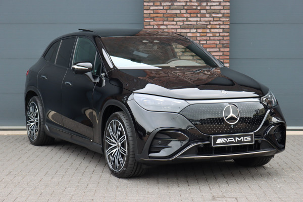 Mercedes-Benz EQE SUV 350 4MATIC AMG Line Premium+ 91 kWh | Luchtvering | Hyperscreen | Achterasbesturing | Distronic+ | Panoramadak | Burmester | Digital Light | Surround Camera | 22kW | Warmtepomp |