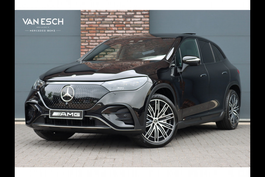 Mercedes-Benz EQE SUV 350 4MATIC AMG Line Premium+ 91 kWh | Luchtvering | Hyperscreen | Achterasbesturing | Distronic+ | Panoramadak | Burmester | Digital Light | Surround Camera | 22kW | Warmtepomp |