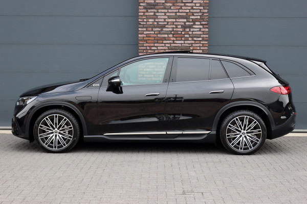 Mercedes-Benz EQE SUV 350 4MATIC AMG Line Premium+ 91 kWh | Luchtvering | Hyperscreen | Achterasbesturing | Distronic+ | Panoramadak | Burmester | Digital Light | Surround Camera | 22kW | Warmtepomp |
