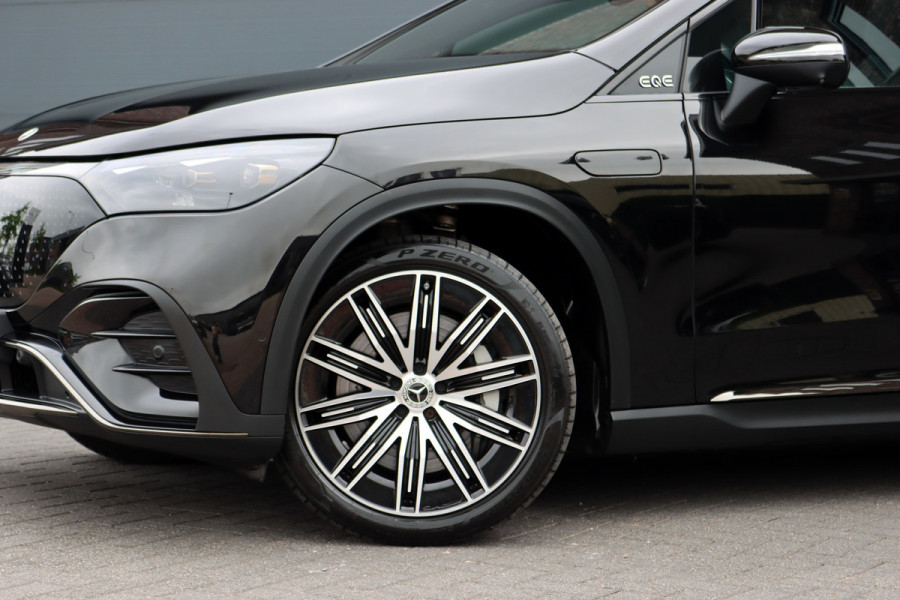 Mercedes-Benz EQE SUV 350 4MATIC AMG Line Premium+ 91 kWh | Luchtvering | Hyperscreen | Achterasbesturing | Distronic+ | Panoramadak | Burmester | Digital Light | Surround Camera | 22kW | Warmtepomp |