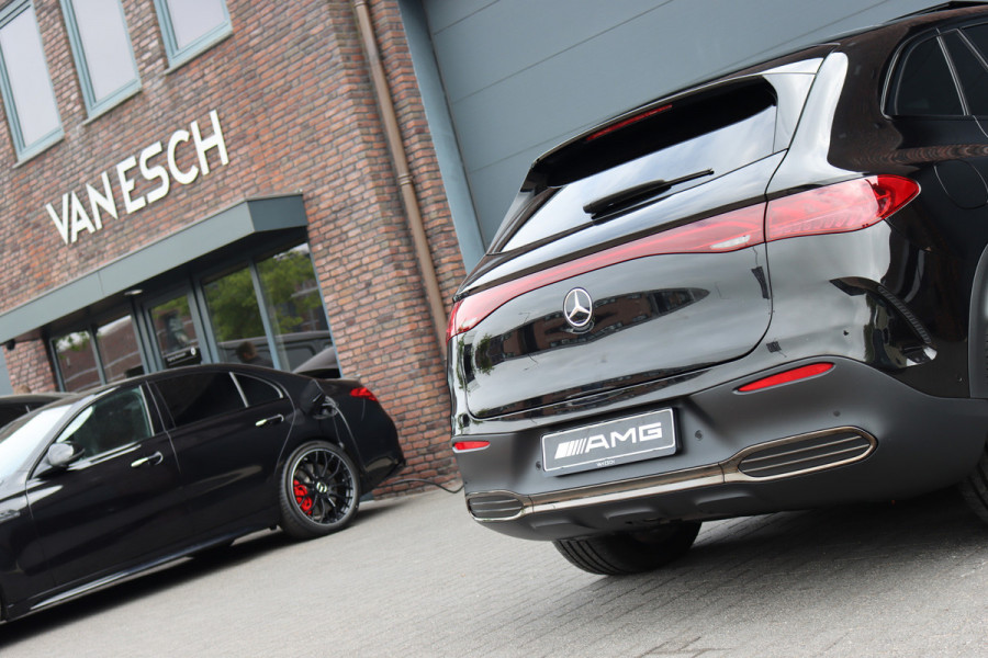 Mercedes-Benz EQE SUV 350 4MATIC AMG Line Premium+ 91 kWh | Luchtvering | Hyperscreen | Achterasbesturing | Distronic+ | Panoramadak | Burmester | Digital Light | Surround Camera | 22kW | Warmtepomp |