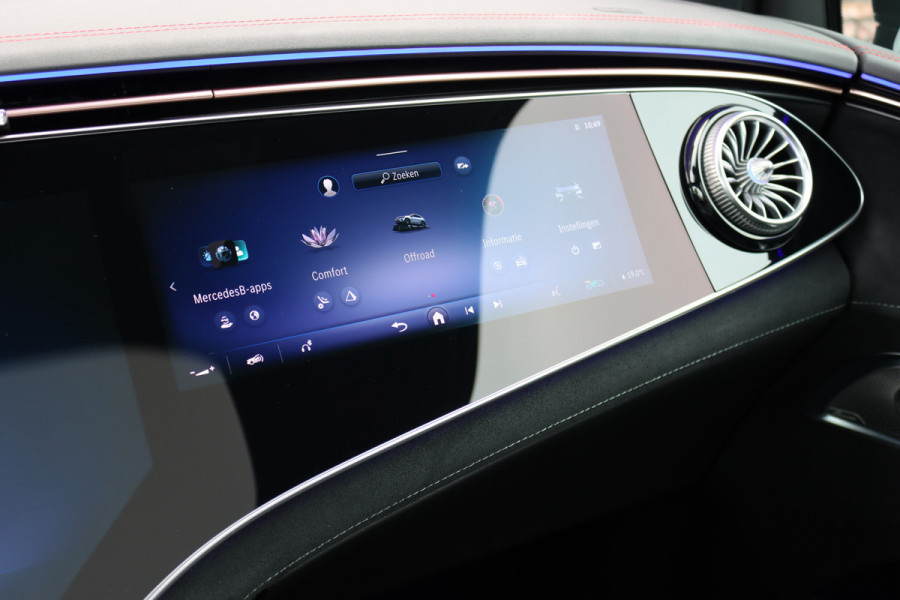 Mercedes-Benz EQE SUV 350 4MATIC AMG Line Premium+ 91 kWh | Luchtvering | Hyperscreen | Achterasbesturing | Distronic+ | Panoramadak | Burmester | Digital Light | Surround Camera | 22kW | Warmtepomp |