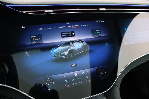 Mercedes-Benz EQE SUV 350 4MATIC AMG Line Premium+ 91 kWh | Luchtvering | Hyperscreen | Achterasbesturing | Distronic+ | Panoramadak | Burmester | Digital Light | Surround Camera | 22kW | Warmtepomp |