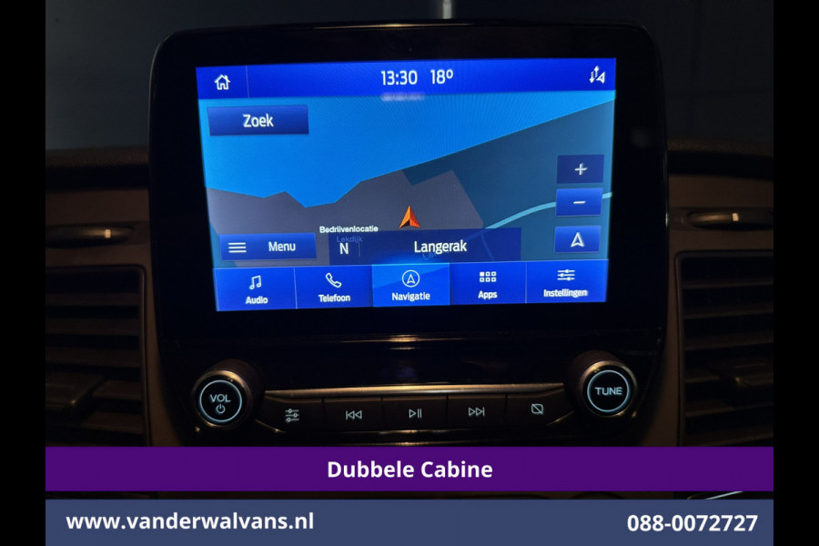 Ford Transit Custom 2.0 TDCI 130pk L2H1 Dubbele Cabine Euro6 Airco | 6-Zits | Camera | Navigatie | LED | Apple Carplay Cruisecontrol, Stoelverwarming, Verwarmde voorruit, Parkeersensoren, 2800kg trekvermogen