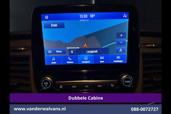 Ford Transit Custom 2.0 TDCI 130pk L2H1 Dubbele Cabine Euro6 Airco | 6-Zits | Camera | Navigatie | LED | Apple Carplay Cruisecontrol, Stoelverwarming, Verwarmde voorruit, Parkeersensoren, 2800kg trekvermogen