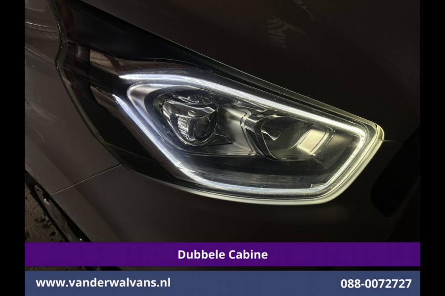 Ford Transit Custom 2.0 TDCI 130pk L2H1 Dubbele Cabine Euro6 Airco | 6-Zits | Camera | Navigatie | LED | Apple Carplay Cruisecontrol, Stoelverwarming, Verwarmde voorruit, Parkeersensoren, 2800kg trekvermogen