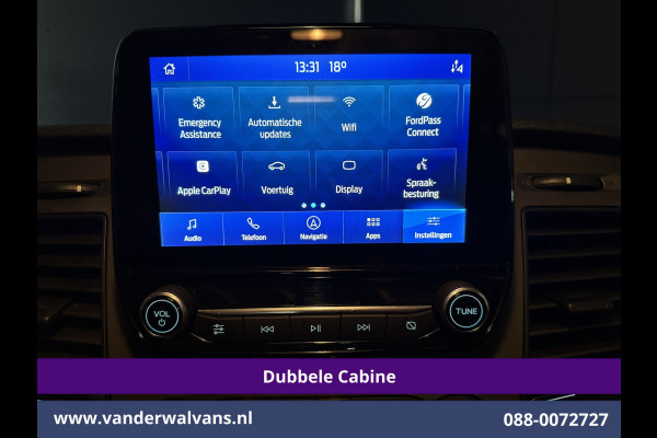 Ford Transit Custom 2.0 TDCI 130pk L2H1 Dubbele Cabine Euro6 Airco | 6-Zits | Camera | Navigatie | LED | Apple Carplay Cruisecontrol, Stoelverwarming, Verwarmde voorruit, Parkeersensoren, 2800kg trekvermogen