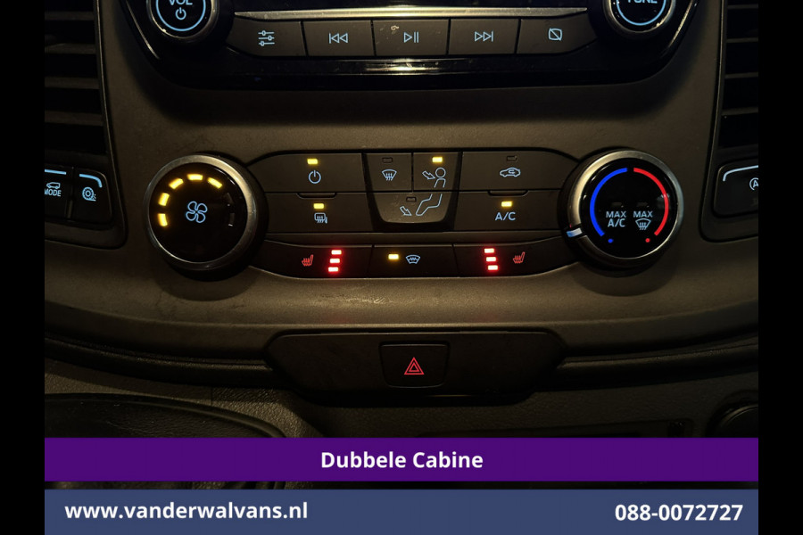 Ford Transit Custom 2.0 TDCI 130pk L2H1 Dubbele Cabine Euro6 Airco | 6-Zits | Camera | Navigatie | LED | Apple Carplay Cruisecontrol, Stoelverwarming, Verwarmde voorruit, Parkeersensoren, 2800kg trekvermogen