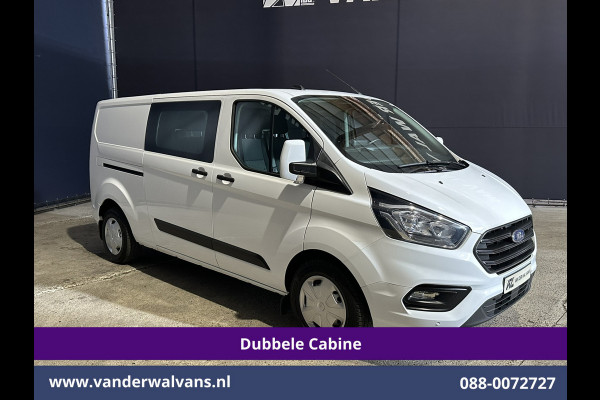 Ford Transit Custom 2.0 TDCI 130pk L2H1 Dubbele Cabine Euro6 Airco | 6-Zits | Camera | Navigatie | LED | Apple Carplay Cruisecontrol, Stoelverwarming, Verwarmde voorruit, Parkeersensoren, 2800kg trekvermogen