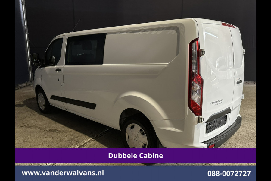 Ford Transit Custom 2.0 TDCI 130pk L2H1 Dubbele Cabine Euro6 Airco | 6-Zits | Camera | Navigatie | LED | Apple Carplay Cruisecontrol, Stoelverwarming, Verwarmde voorruit, Parkeersensoren, 2800kg trekvermogen