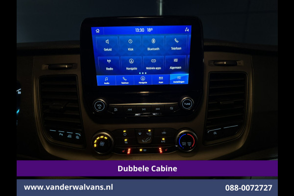 Ford Transit Custom 2.0 TDCI 130pk L2H1 Dubbele Cabine Euro6 Airco | 6-Zits | Camera | Navigatie | LED | Apple Carplay Cruisecontrol, Stoelverwarming, Verwarmde voorruit, Parkeersensoren, 2800kg trekvermogen