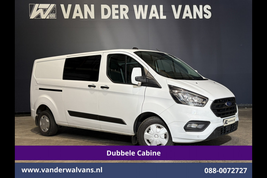 Ford Transit Custom 2.0 TDCI 130pk L2H1 Dubbele Cabine Euro6 Airco | 6-Zits | Camera | Apple Carplay Android Auto, Cruisecontrol, Stoelverwarming, Parkeersensoren, Achterklep