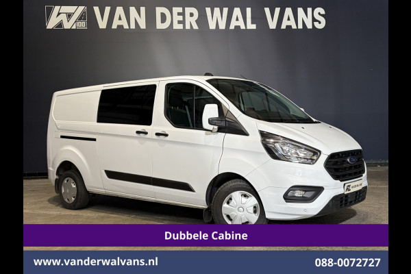 Ford Transit Custom 2.0 TDCI 130pk L2H1 Dubbele Cabine Euro6 Airco | 6-Zits | Camera | Apple Carplay Android Auto, Cruisecontrol, Stoelverwarming, Parkeersensoren, Achterklep