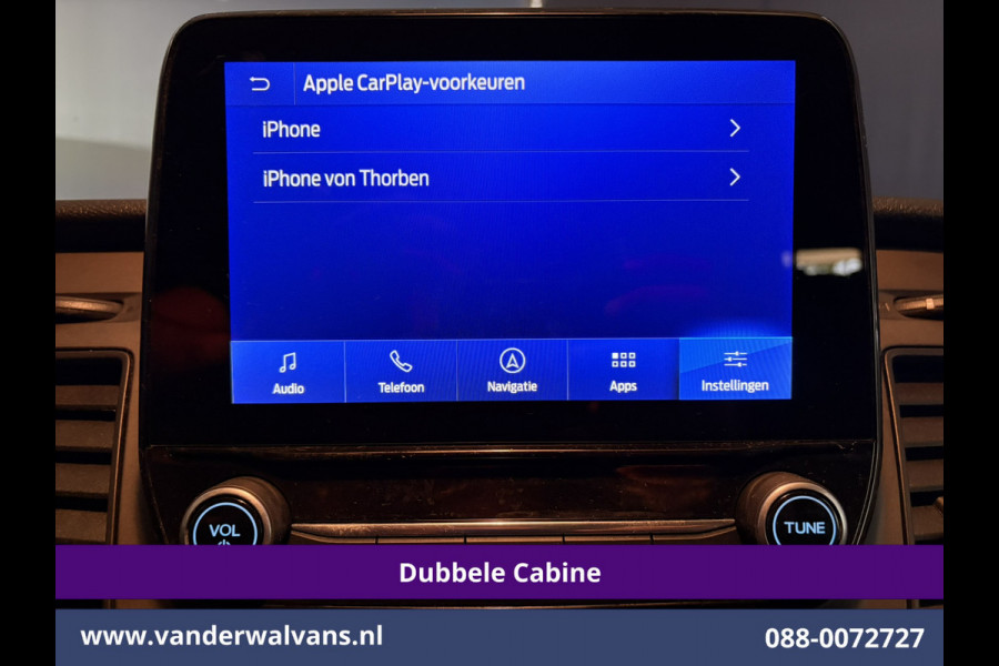 Ford Transit Custom 2.0 TDCI 130pk L2H1 Dubbele Cabine Euro6 Airco | 6-Zits | Camera | Apple Carplay Android Auto, Cruisecontrol, Stoelverwarming, Parkeersensoren, Achterklep