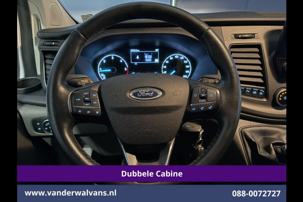 Ford Transit Custom 2.0 TDCI 130pk L2H1 Dubbele Cabine Euro6 Airco | 6-Zits | Camera | Apple Carplay Android Auto, Cruisecontrol, Stoelverwarming, Parkeersensoren, Achterklep