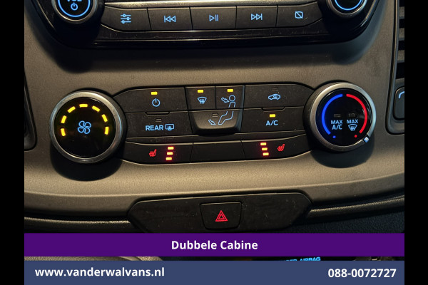 Ford Transit Custom 2.0 TDCI 130pk L2H1 Dubbele Cabine Euro6 Airco | 6-Zits | Camera | Apple Carplay Android Auto, Cruisecontrol, Stoelverwarming, Parkeersensoren, Achterklep