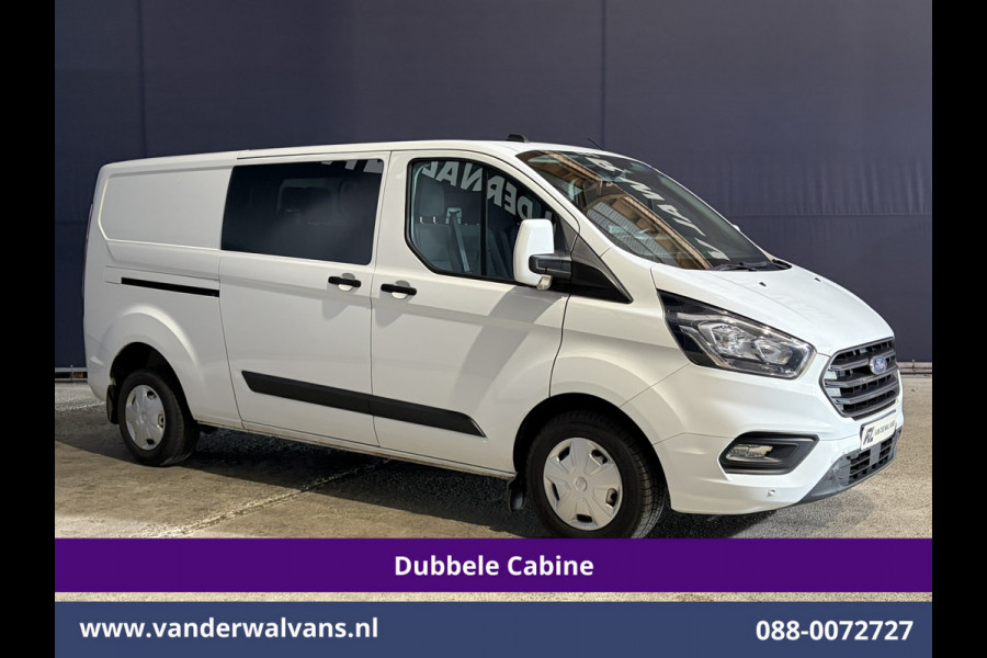 Ford Transit Custom 2.0 TDCI 130pk L2H1 Dubbele Cabine Euro6 Airco | 6-Zits | Camera | Apple Carplay Android Auto, Cruisecontrol, Stoelverwarming, Parkeersensoren, Achterklep