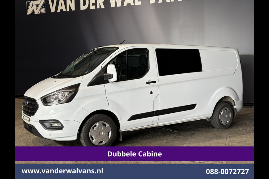 Ford Transit Custom 2.0 TDCI 130pk L2H1 Dubbele Cabine Euro6 Airco | 6-Zits | Camera | Apple Carplay Android Auto, Cruisecontrol, Stoelverwarming, Parkeersensoren, Achterklep