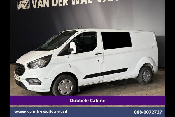 Ford Transit Custom 2.0 TDCI 130pk L2H1 Dubbele Cabine Euro6 Airco | 6-Zits | Camera | Apple Carplay Android Auto, Cruisecontrol, Stoelverwarming, Parkeersensoren, Achterklep