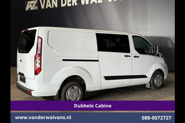 Ford Transit Custom 2.0 TDCI 130pk L2H1 Dubbele Cabine Euro6 Airco | 6-Zits | Camera | Apple Carplay Android Auto, Cruisecontrol, Stoelverwarming, Parkeersensoren, Achterklep
