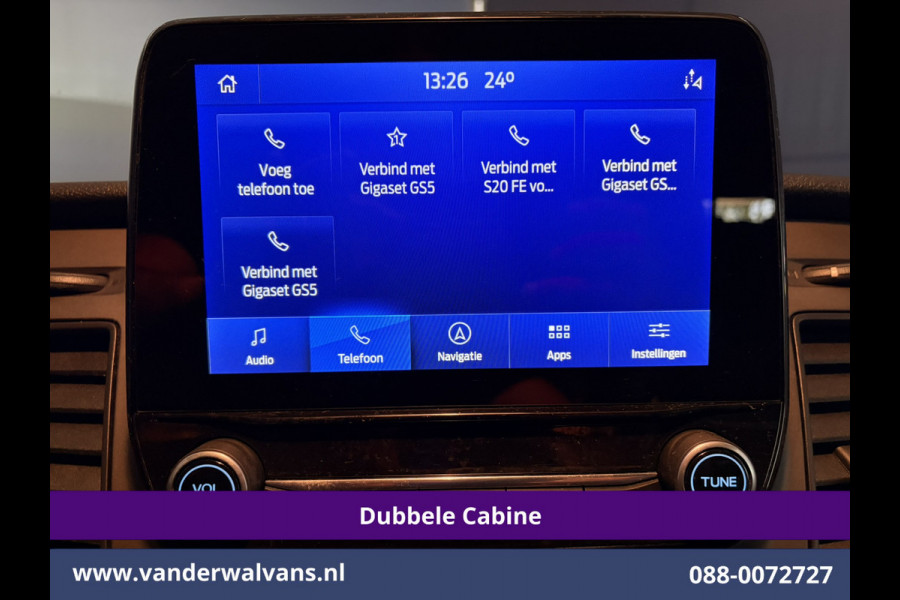 Ford Transit Custom 2.0 TDCI 130pk L2H1 Dubbele Cabine Euro6 Airco | 6-Zits | Camera | Apple Carplay Android Auto, Cruisecontrol, Stoelverwarming, Parkeersensoren, Achterklep