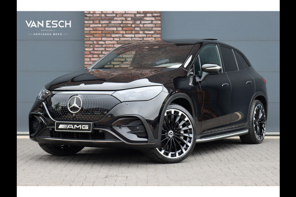 Mercedes-Benz EQE SUV 500 4MATIC AMG Line 91 kWh | Luchtvering | Hyperscreen | Achterasbesturing | Distronic+ | Massage | Nappa Leder | HUD | Stoelventilatie | Trekhaak | Memory | Verwarmd Stuurwiel |