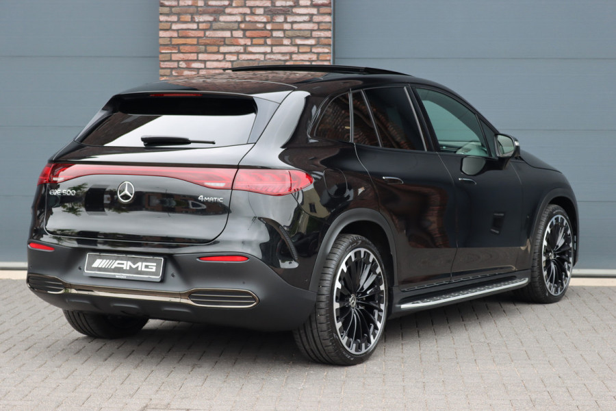 Mercedes-Benz EQE SUV 500 4MATIC AMG Line 91 kWh | Luchtvering | Hyperscreen | Achterasbesturing | Distronic+ | Massage | Nappa Leder | HUD | Stoelventilatie | Trekhaak | Memory | Verwarmd Stuurwiel |