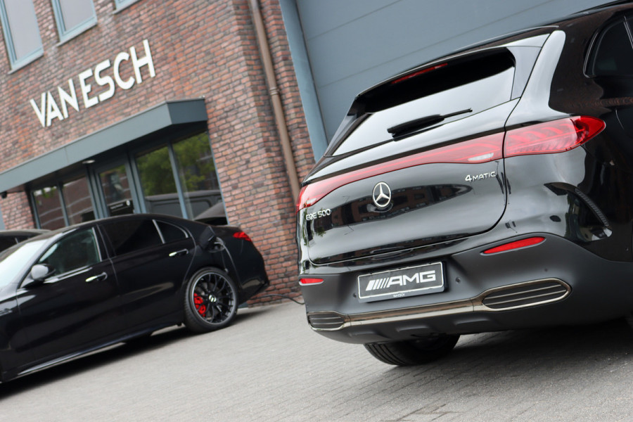 Mercedes-Benz EQE SUV 500 4MATIC AMG Line 91 kWh | Luchtvering | Hyperscreen | Achterasbesturing | Distronic+ | Massage | Nappa Leder | HUD | Stoelventilatie | Trekhaak | Memory | Verwarmd Stuurwiel |