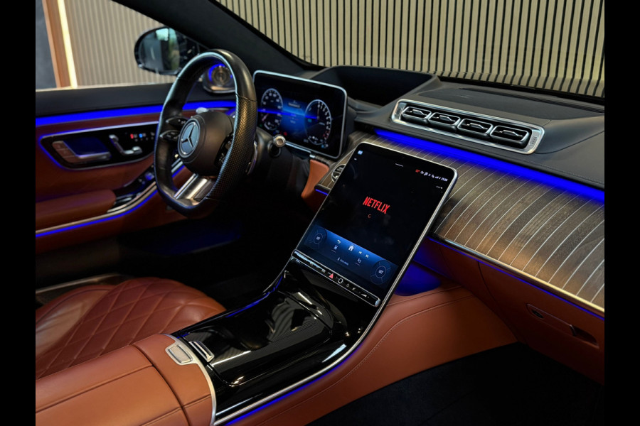 Mercedes-Benz S-Klasse 580 e Lang AMG Line BTW|PREMIUM|PANO|MASSAGE|SOFTCLOSE|ACHTERASB|BURMESTER 3D|CHAUFFEURSPAKKET|KOELKAST|TV!