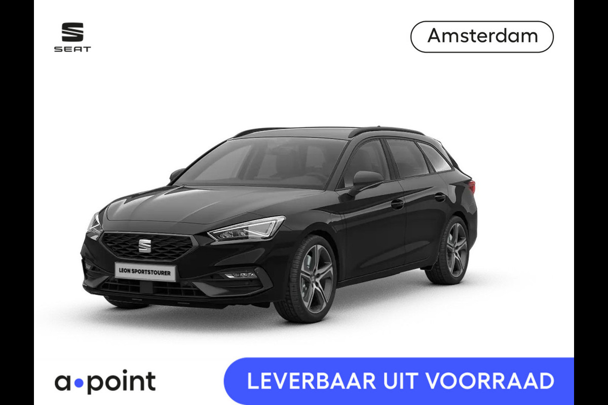 Seat Leon Sportstourer 1.5 TSI e-Hybrid FR Business |  Safe & Driving Pack | Velgen 'Performance Aero', 18 inch lichtmetaal | Midnight Black Metallic