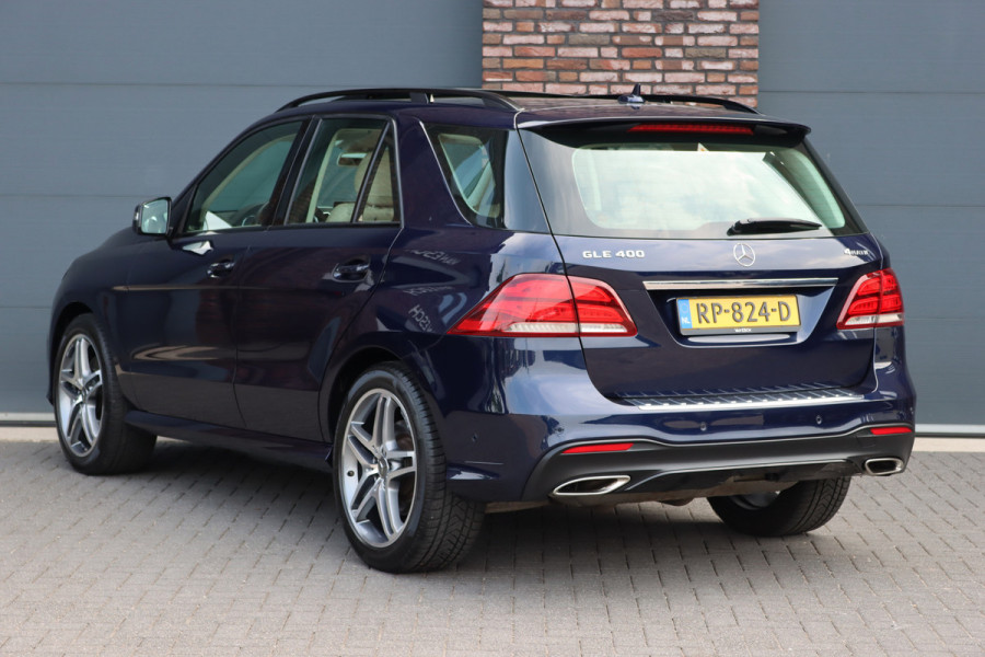 Mercedes-Benz GLE 400 4MATIC AMG Line | Luchtvering | Panoramadak | Trekhaak | Leder | Elek. Stoelen | Surround Camera | Sfeerverlichting | Stoelverwarming | Nightpakket |