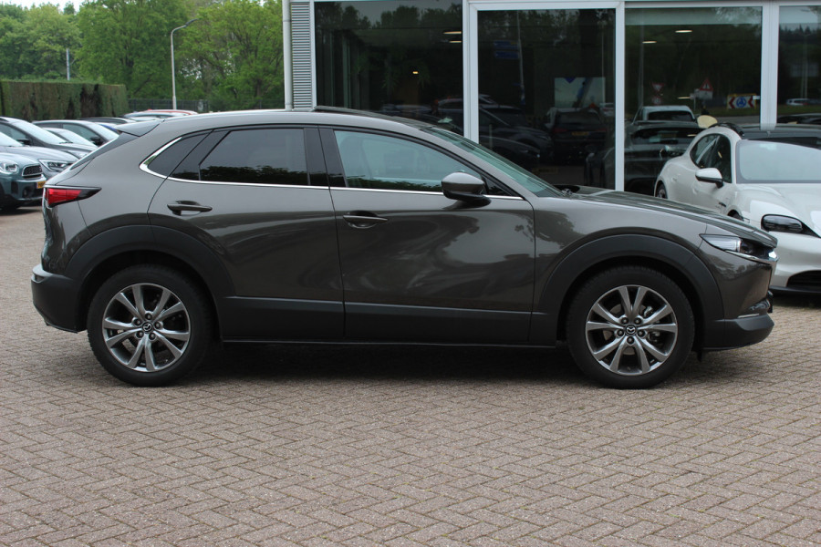 Mazda CX-30 2.0 e-SkyActiv-X M Hybrid Luxury / Trekhaak / Schuifdak / 360Camera / Head-up / Leder / 18'' / Navigatie / Stoelverwarming / DAB / ACC