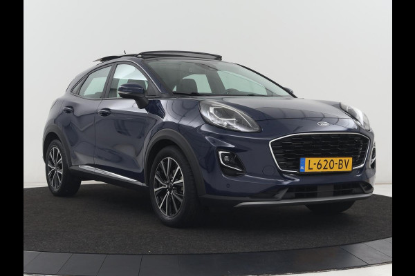 Ford Puma 1.0 EcoBoost Hybrid Titanium | Panoramadak | Stoelverwarming | Adaptive cruise | Camera | Carplay | Full LED | Stuurverwarming | Side Assist | Navigatie | Parkeerhulp | Climate control