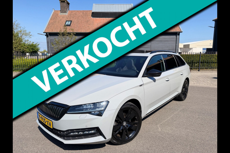 Škoda Superb Combi 1.4 TSI iV 218PK Sportline Black-Line Pano Memory Canton 360"Virtual/Displ Matrix Keyless Electr Trekhaak