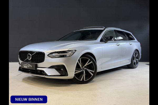 Volvo V90 2.0 B4 R-Design | Panoramadak | Elektr. trekhaak | Head-Up | Camera | Harman Kardon | Adaptive cruise | Dealer onderhouden