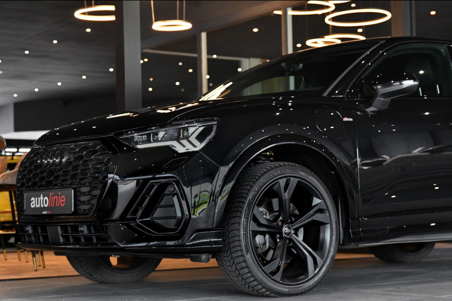 Audi Q3 Sportback 45 TFSI e 3x S-Line, Sonos. Matrix, Leder, 20", Keyless, Camera, Dodehoek, Ambient, Carplay!