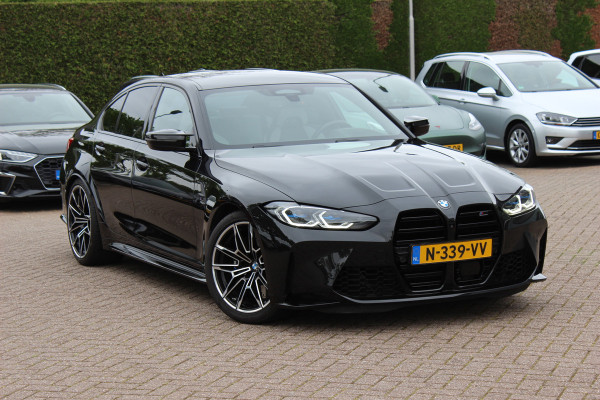 BMW 3 Serie M3 Competition / 360Camera / Carbon / Head-up / Keyless / Leder / 19'' / CarPlay / Dealer onderhouden / Stuur+Stoelverwarming / Dodehoek / DAB / ACC