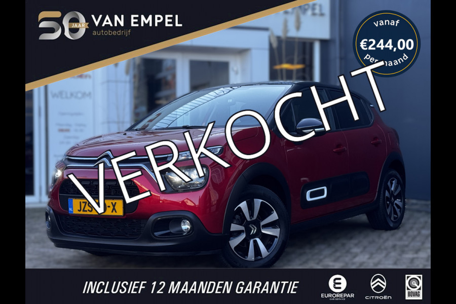 Citroën C3 1.2 PureTech Shine | Carplay | Parkeersensoren | Stoelverwarming | Climate control | DAB