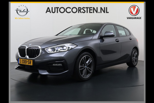 BMW 1-serie 118i AUT-7 Sport Line Apple Carplay Android Navi 1/2 Leer Live cockpit pro Shadow-line Stoelverwarming Ecc Cruise Control Pdc Bu Lmv 17" Led DAB Regen-Lichtsensor Verkeersbord detectie Rijstrooksensor Dealeronderhouden