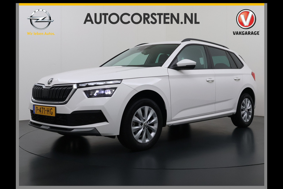 Škoda Kamiq 1.0TSI 1/2 Leder Elek.Stoel+Verwarmd Apple Camera Android Auto Navi Ecc Camera Cruise Control Pdc Business Edition Draadloze Tel.lader Lmv 16" Isofix Voorruitverwarming DAB Led 1e Eigenaar Origineel Nederlandse Auto
