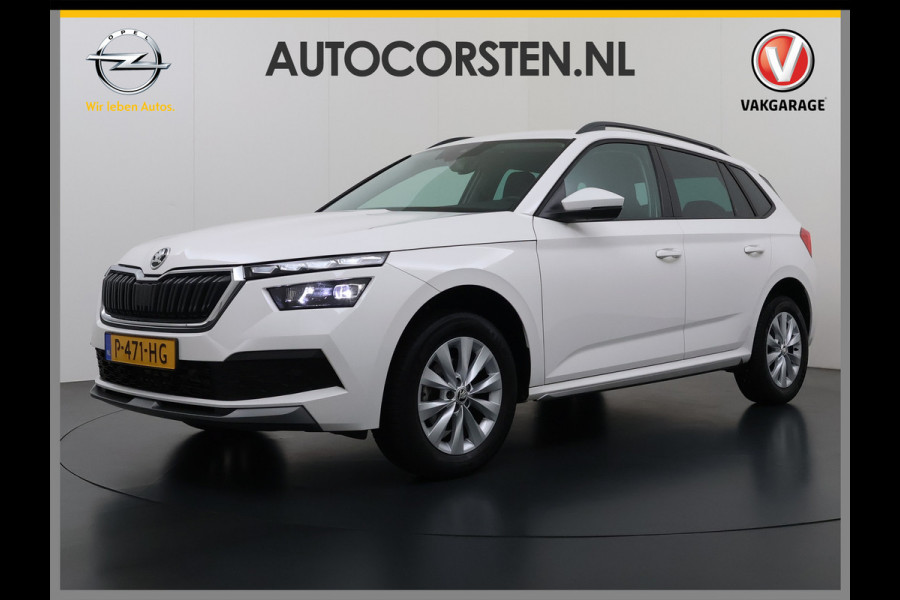 Škoda Kamiq 1.0TSI 1/2 Leder Elek.Stoel+Verwarmd Apple Camera Android Auto Navi Ecc Camera Cruise Control Pdc Business Edition Draadloze Tel.lader Lmv 16" Isofix Voorruitverwarming DAB Led 1e Eigenaar Origineel Nederlandse Auto