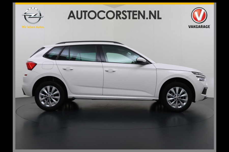 Škoda Kamiq 1.0TSI 1/2 Leder Elek.Stoel+Verwarmd Apple Camera Android Auto Navi Ecc Camera Cruise Control Pdc Business Edition Draadloze Tel.lader Lmv 16" Isofix Voorruitverwarming DAB Led 1e Eigenaar Origineel Nederlandse Auto