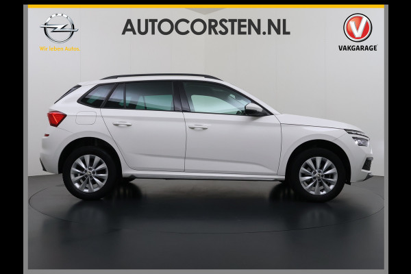 Škoda Kamiq 1.0TSI 1/2 Leder Elek.Stoel+Verwarmd Apple Camera Android Auto Navi Ecc Camera Cruise Control Pdc Business Edition Draadloze Tel.lader Lmv 16" Isofix Voorruitverwarming DAB Led 1e Eigenaar Origineel Nederlandse Auto