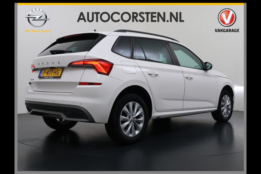 Škoda Kamiq 1.0TSI 1/2 Leder Elek.Stoel+Verwarmd Apple Camera Android Auto Navi Ecc Camera Cruise Control Pdc Business Edition Draadloze Tel.lader Lmv 16" Isofix Voorruitverwarming DAB Led 1e Eigenaar Origineel Nederlandse Auto