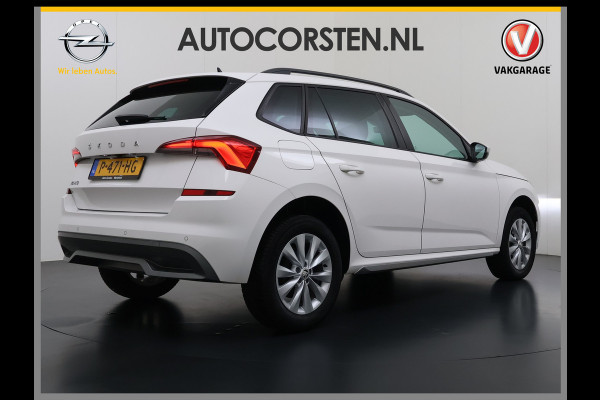 Škoda Kamiq 1.0TSI 1/2 Leder Elek.Stoel+Verwarmd Apple Camera Android Auto Navi Ecc Camera Cruise Control Pdc Business Edition Draadloze Tel.lader Lmv 16" Isofix Voorruitverwarming DAB Led 1e Eigenaar Origineel Nederlandse Auto