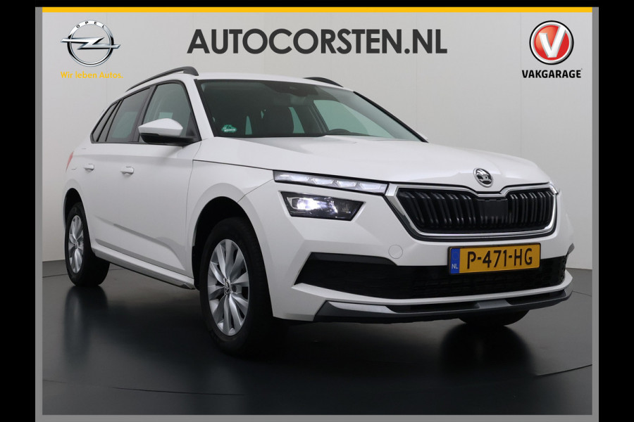 Škoda Kamiq 1.0TSI 1/2 Leder Elek.Stoel+Verwarmd Apple Camera Android Auto Navi Ecc Camera Cruise Control Pdc Business Edition Draadloze Tel.lader Lmv 16" Isofix Voorruitverwarming DAB Led 1e Eigenaar Origineel Nederlandse Auto