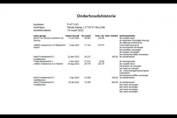 Škoda Kamiq 1.0TSI 1/2 Leder Elek.Stoel+Verwarmd Apple Camera Android Auto Navi Ecc Camera Cruise Control Pdc Business Edition Draadloze Tel.lader Lmv 16" Isofix Voorruitverwarming DAB Led 1e Eigenaar Origineel Nederlandse Auto