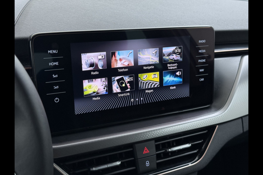 Škoda Kamiq 1.0TSI 1/2 Leder Elek.Stoel+Verwarmd Apple Camera Android Auto Navi Ecc Camera Cruise Control Pdc Business Edition Draadloze Tel.lader Lmv 16" Isofix Voorruitverwarming DAB Led 1e Eigenaar Origineel Nederlandse Auto