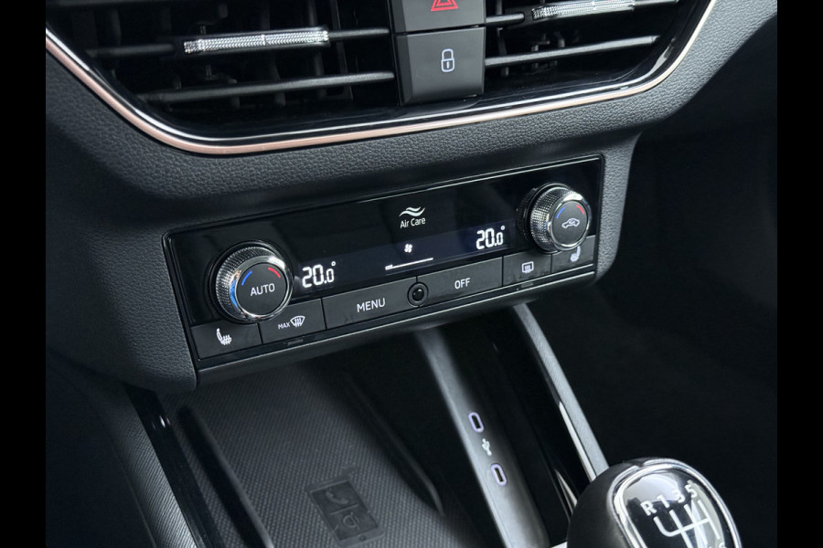 Škoda Kamiq 1.0TSI 1/2 Leder Elek.Stoel+Verwarmd Apple Camera Android Auto Navi Ecc Camera Cruise Control Pdc Business Edition Draadloze Tel.lader Lmv 16" Isofix Voorruitverwarming DAB Led 1e Eigenaar Origineel Nederlandse Auto